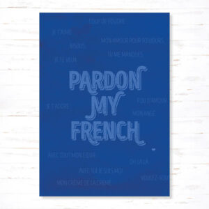 Withloov Postkaart Liefde Pardon my french