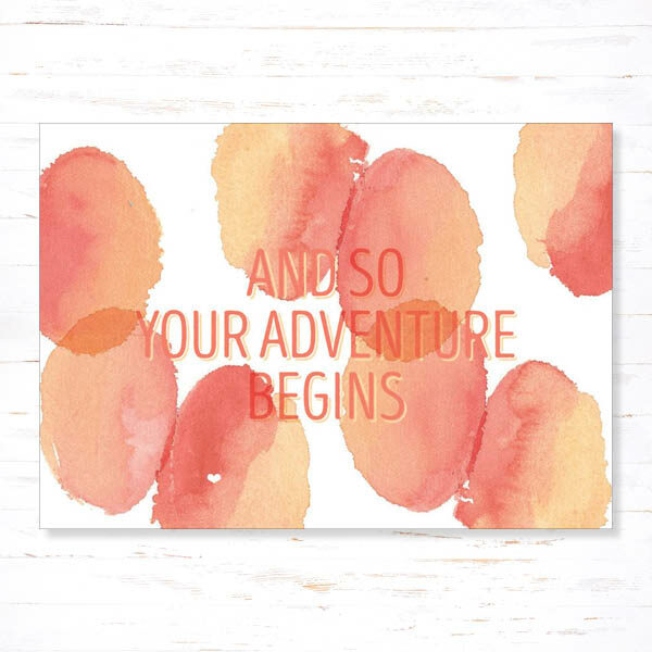 Withloov Postkaart Succes Your adventure begins