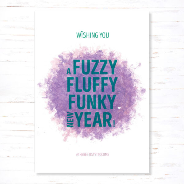 Withloov kerstkaart Fuzzy fluffy