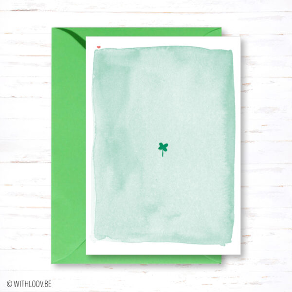 Withloov postkaartje decoratief groen
