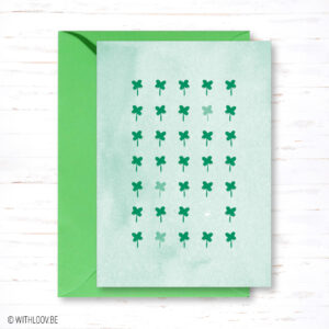 Withloov postkaartje decoratief groen